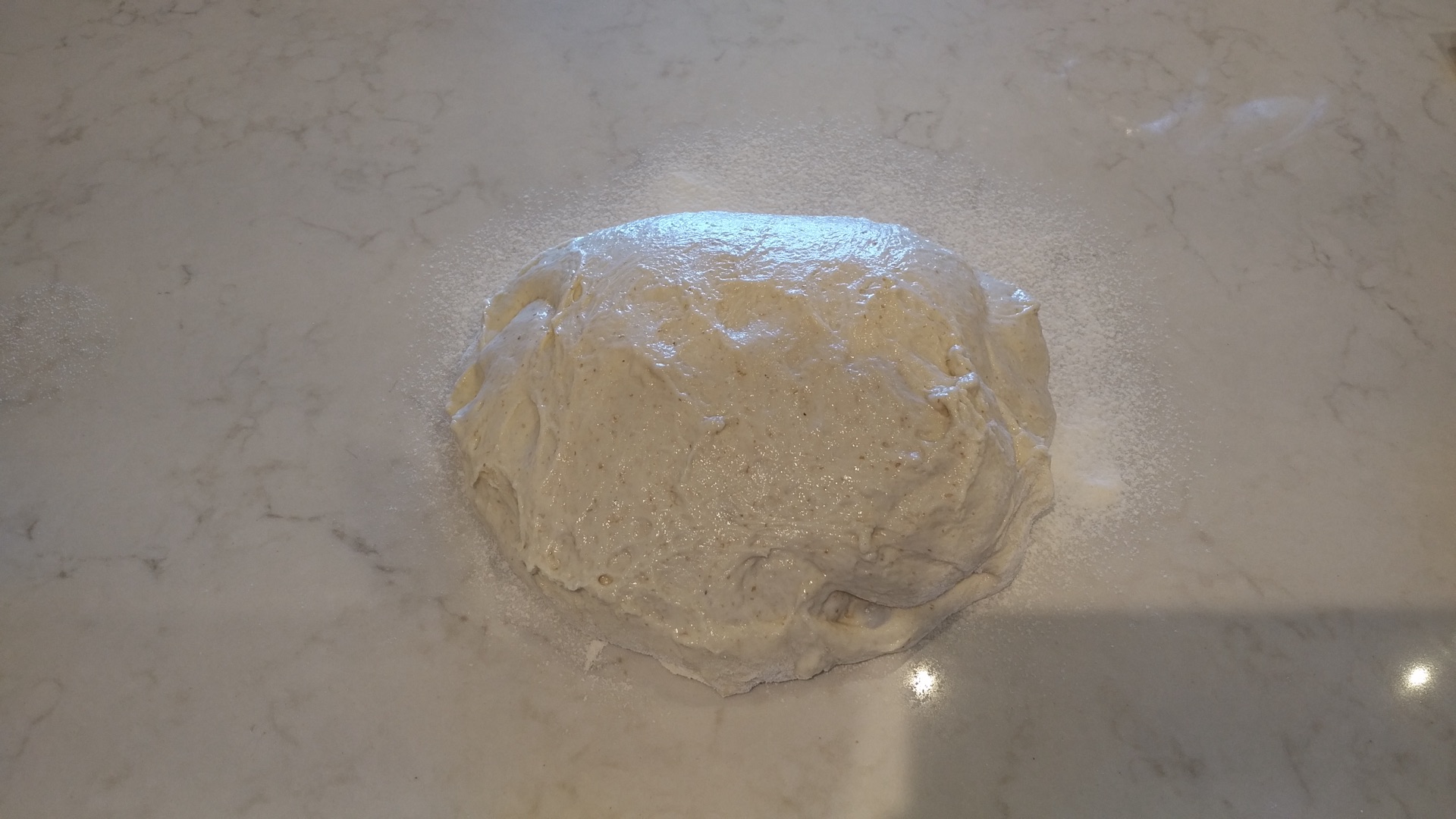 Flipped dough