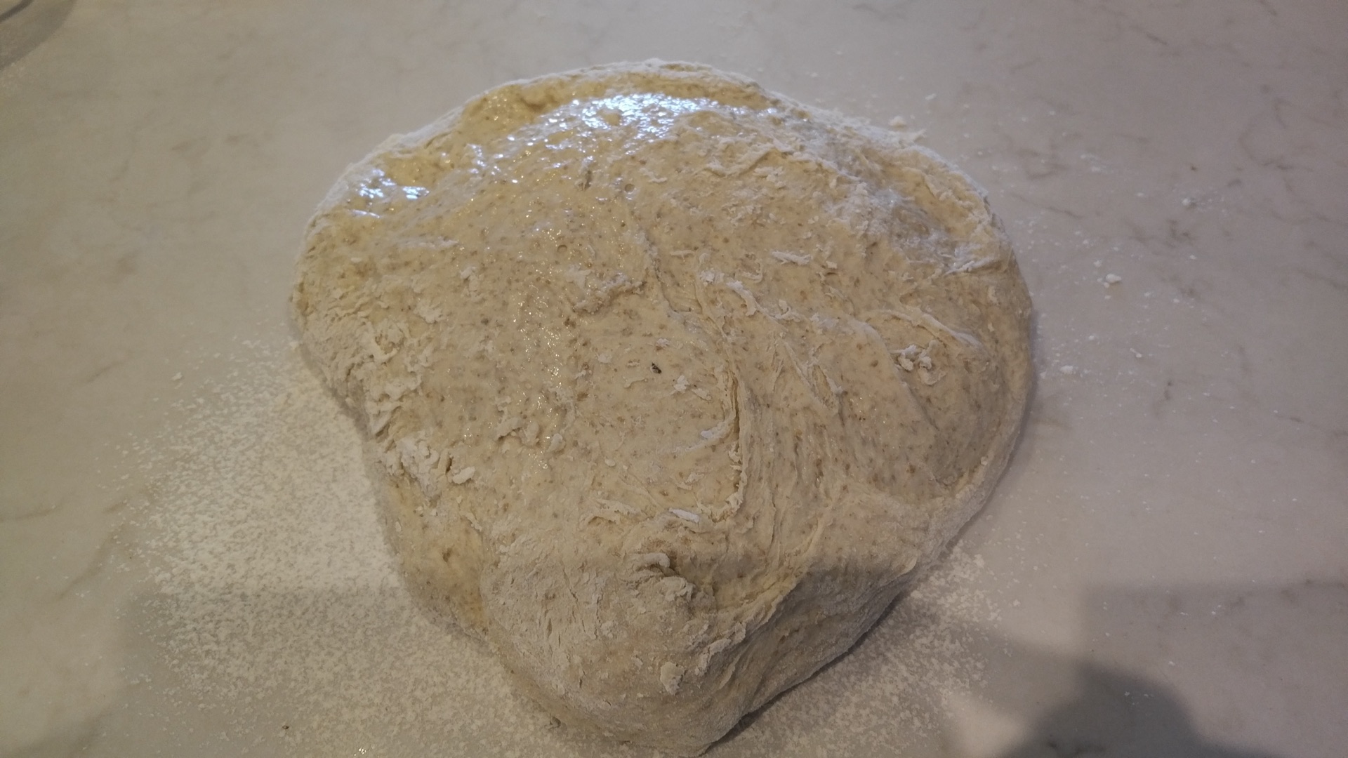 Flipped dough